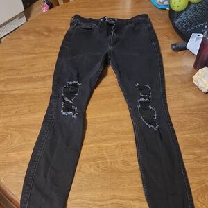 Hollister Black Ripped Skinny Jeans